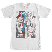 Men's Marvel Captain America Behind the Mask  Adult T-Shirt