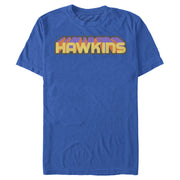 Men's Stranger Things Retro Hawkins Text  Adult T-Shirt