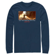 Men's Star Wars: The Book of Boba Fett Grogu Taming the Rancor May the Force be With You  Adult Long Sleeve Shirt