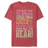 Men's Elf Christmas Sing For Cheer Quote  Adult T-Shirt