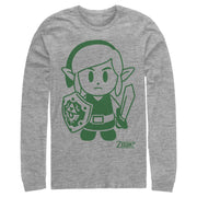 Men's Nintendo Legend of Zelda Link's Awakening Sleek Avatar  Adult Long Sleeve Shirt