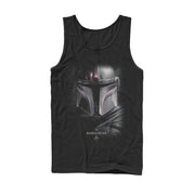 Men's Star Wars: The Mandalorian Bounty Hunter Shadow  Adult Tank Top