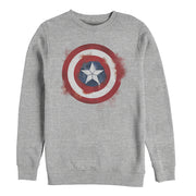 Men's Marvel Avengers: Endgame Cap Smudged Shield  Adult Sweatshirt