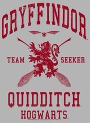 Men's Harry Potter Gryffindor Quidditch Team Seeker  Adult Pull Over Hoodie