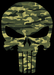 Men's Marvel Punisher Camo Skull Symbol  Adult Pull Over Hoodie