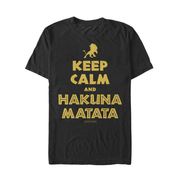 Men's Lion King Keep Calm and Hakuna Matata  Adult T-Shirt