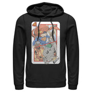 Men's Superman Super Doom Playing Card  Adult Pull Over Hoodie