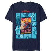 Men's DC League of Super-Pets Tighten Your Collars Panels  Adult T-Shirt