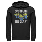 Men's Toy Story The Claw Squeeze Alien  Adult Pull Over Hoodie