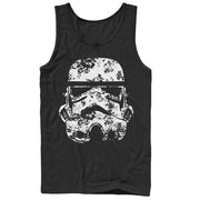 Men's Star Wars Stormtrooper Helmet Flowers  Adult Tank Top