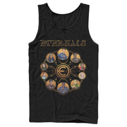 Men's Marvel Eternals Circular Gold  Adult Tank Top