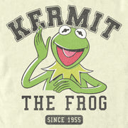 Men's The Muppets Kermit 1955 Collegiate  Adult T-Shirt