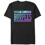 Women's CHIN UP Body By Burpees  Adult Boyfriend Tee