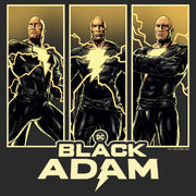 Men's Black Adam Triple Hero Box  Adult T-Shirt