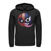 Men's Marvel Venom Spider-Man Split Emoji  Adult Pull Over Hoodie