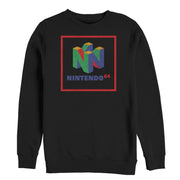 Men's Nintendo Classic N64 Logo Frame  Adult Sweatshirt