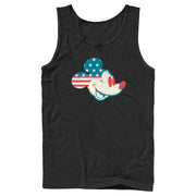 Men's Mickey & Friends Fourth of July Mickey Mouse Face  Adult Tank Top