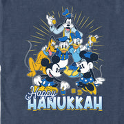 Men's Mickey & Friends Happy Hanukkah  Adult T-Shirt