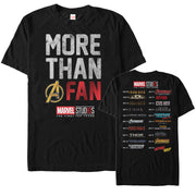 Men's Marvel 10th Anniversary More Than a Fan  Adult T-Shirt