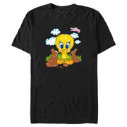 Men's Looney Tunes Tweety and Chocolate Bunnies  Adult T-Shirt