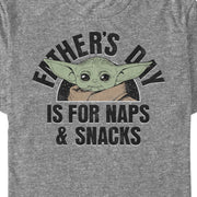 Men's Star Wars: The Mandalorian Grogu Father's Day is for Naps & Snacks  Adult T-Shirt