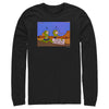 Men's The Simpsons Earth Capital  Adult Long Sleeve Shirt