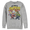 Men's Marvel My Dad is Super Cartoon Avengers  Adult Sweatshirt