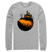 Men's Mickey & Friends Halloween Haunted Mansion  Adult Long Sleeve Shirt