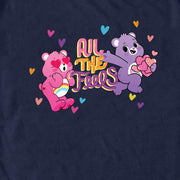 Men's Care Bears All the Feels Cheer  Adult T-Shirt