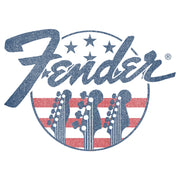 Men's Fender Stars and Stripes Logo  Adult T-Shirt