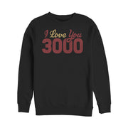 Men's Marvel Iron Man Love 3000 Script  Adult Sweatshirt