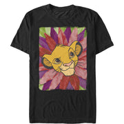 Men's Lion King Simba Leaf Mane  Adult T-Shirt