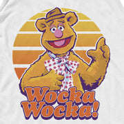 Men's The Muppets Fozzie Retro Bear  Adult Tank Top