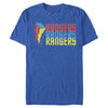 Men's Power Rangers Rainbow Text  Adult T-Shirt