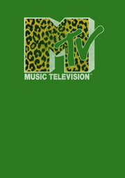 Men's MTV Cheetah Print Logo  Adult Sweatshirt