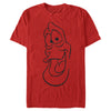 Men's The Little Mermaid Sebastian Face Outline  Adult T-Shirt