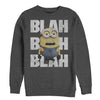 Men's Despicable Me Minion Blah Blah  Adult Sweatshirt