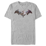 Men's Batman Logo Geometric Wing  Adult T-Shirt