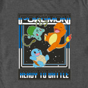 Men's Pokemon Ready To Battle Trio  Adult T-Shirt