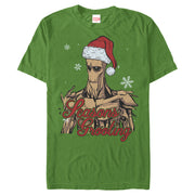 Men's Marvel Christmas Guardians of the Galaxy Groot Seasons  Adult T-Shirt