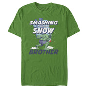 Men's Marvel Christmas Hulk Brother Snow  Adult T-Shirt