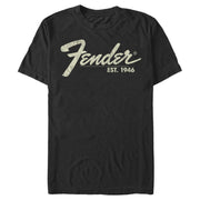 Men's Fender Distressed Logo  Adult T-Shirt