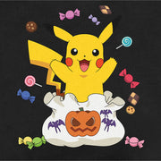 Men's Pokemon Halloween Pikachu Candy Bag  Adult Sweatshirt