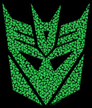 Men's Transformers St. Patrick's Day Cloverfield Decepticon Logo  Adult T-Shirt