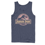 Men's Jurassic Park Logo Henna Print  Adult Tank Top