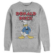 Men's Mickey & Friends Donald Duck Original Art  Adult Sweatshirt