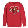 Men's Marvel Valentine's Day Iron Man Heart Frame  Adult Sweatshirt