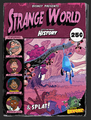 Men's Strange World Comic Book Cover  Adult T-Shirt