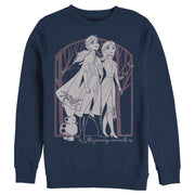 Men's Frozen 2 Sister Forest Frame  Adult Sweatshirt