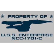 Men's Star Trek: The Next Generation Property of the U.S.S. Enterprise  Adult T-Shirt